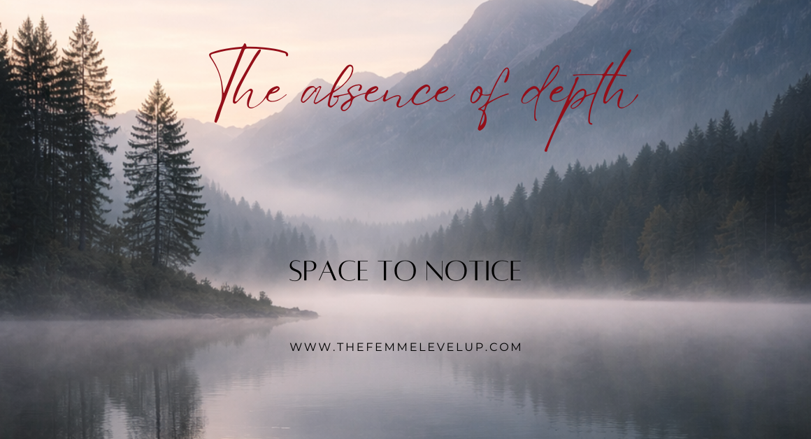 The absence of depth