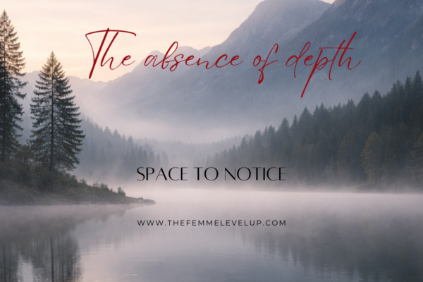The absence of depth